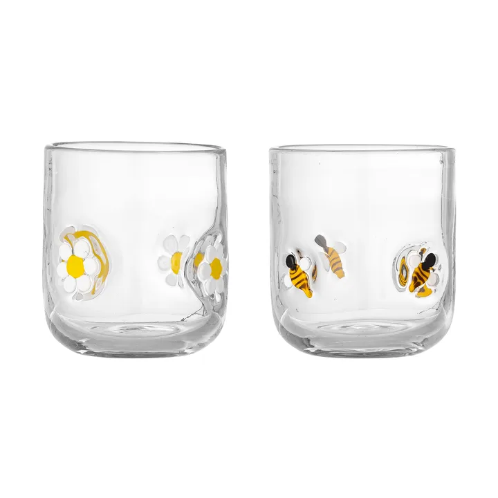 Buzz bicchiere - Trasparente, 2 pezzi - Bloomingville