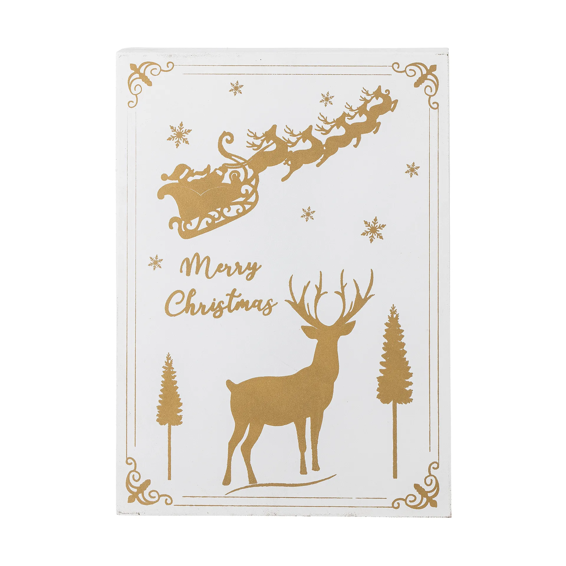 Calendario dell'Avvento Elimar con illuminazione, Bianco Bloomingville