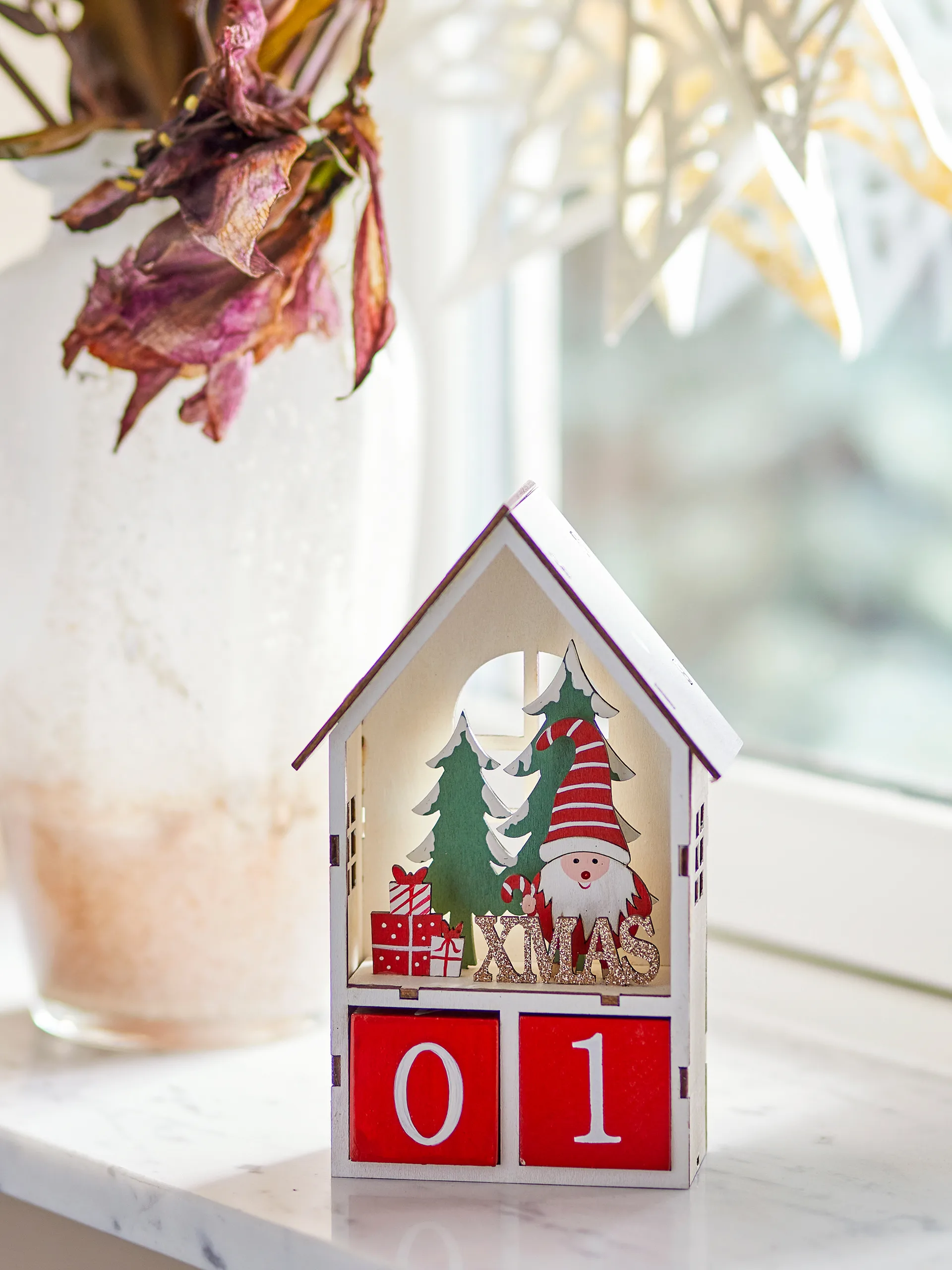 Calendario Edmund con data, Rosso Bloomingville