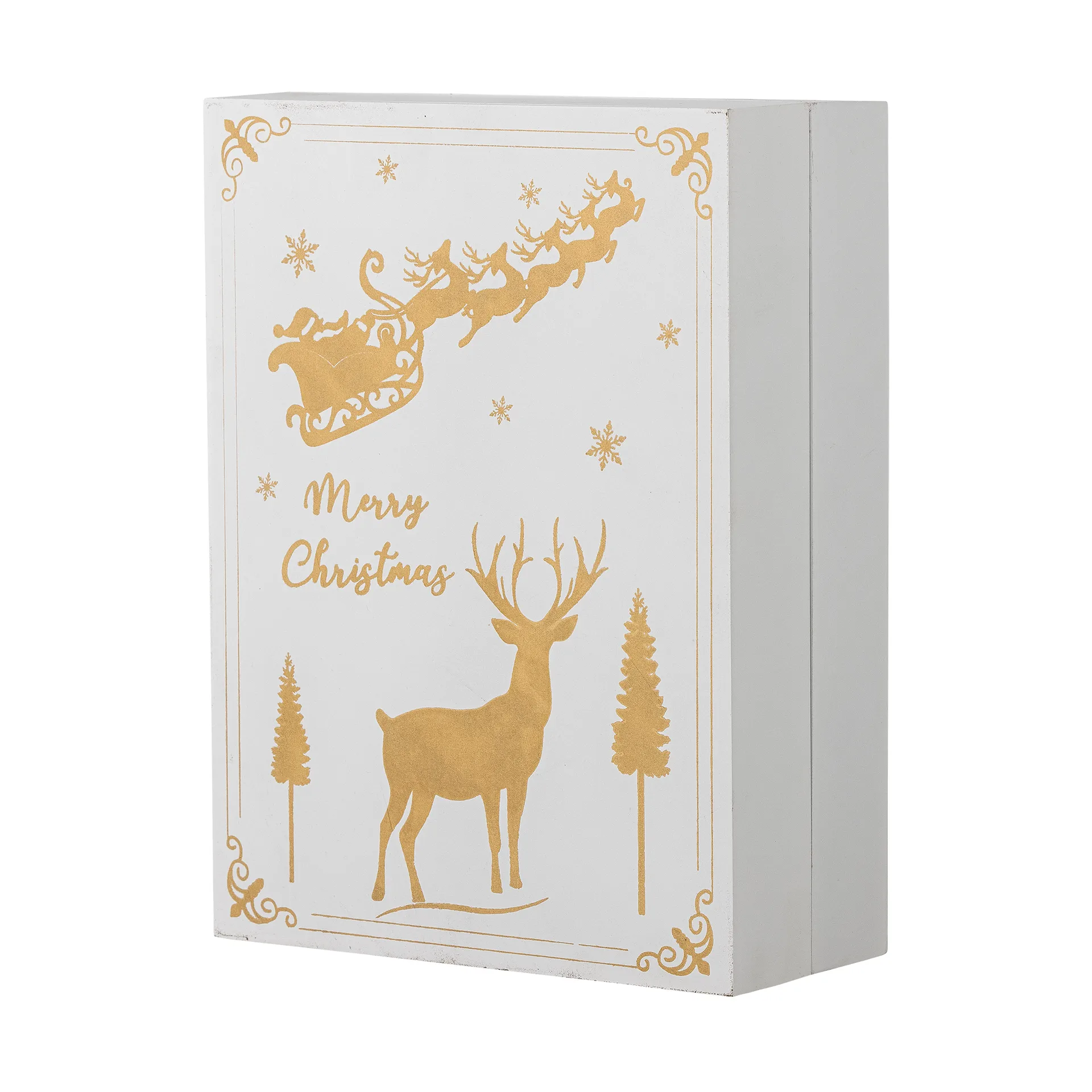 Calendario Elimar con illuminazione, Bianco Bloomingville