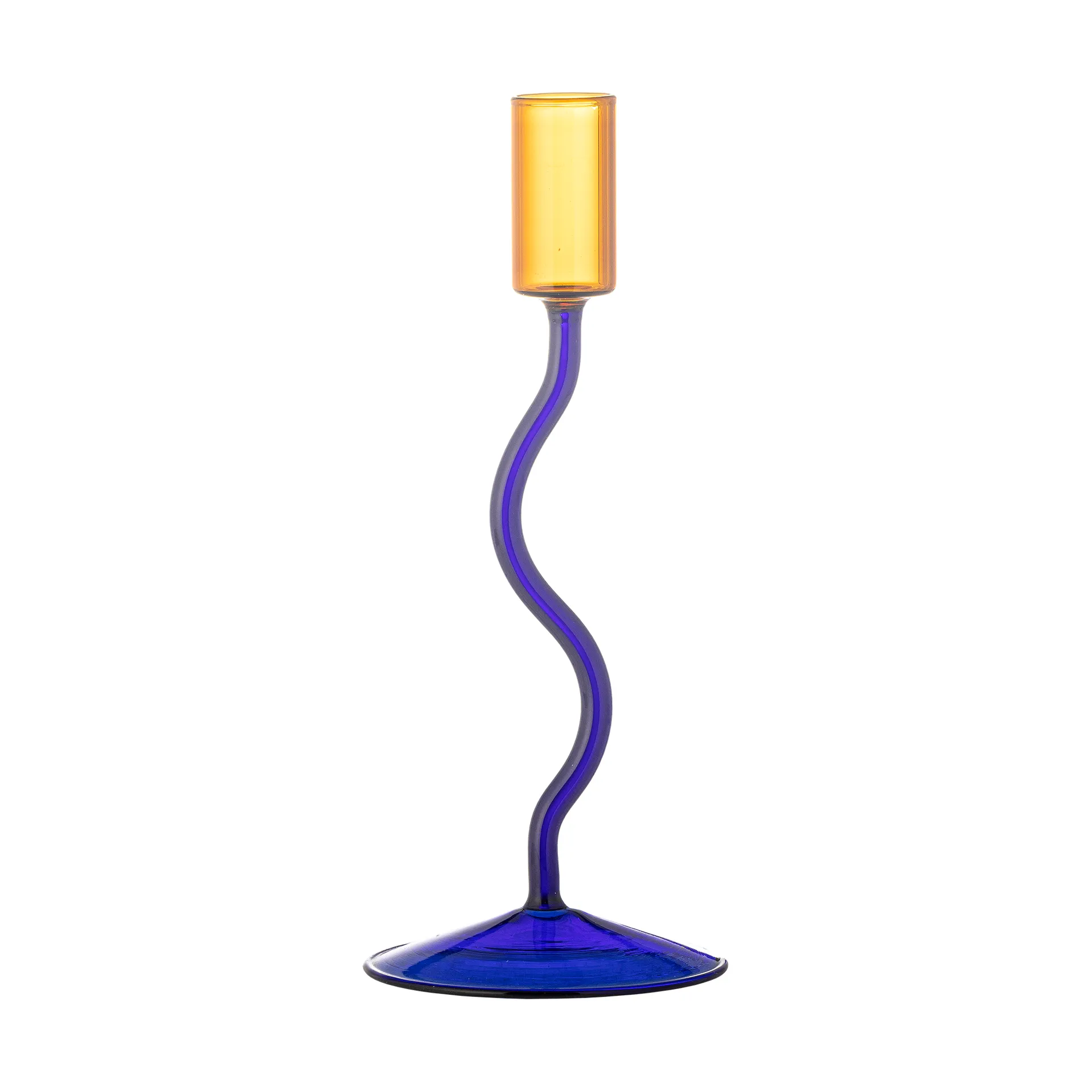 Candelabro Ada 22 cm, Blu Bloomingville