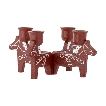 Candelabro dell’Avvento con numeri - Rosso, 23 cm - Bloomingville