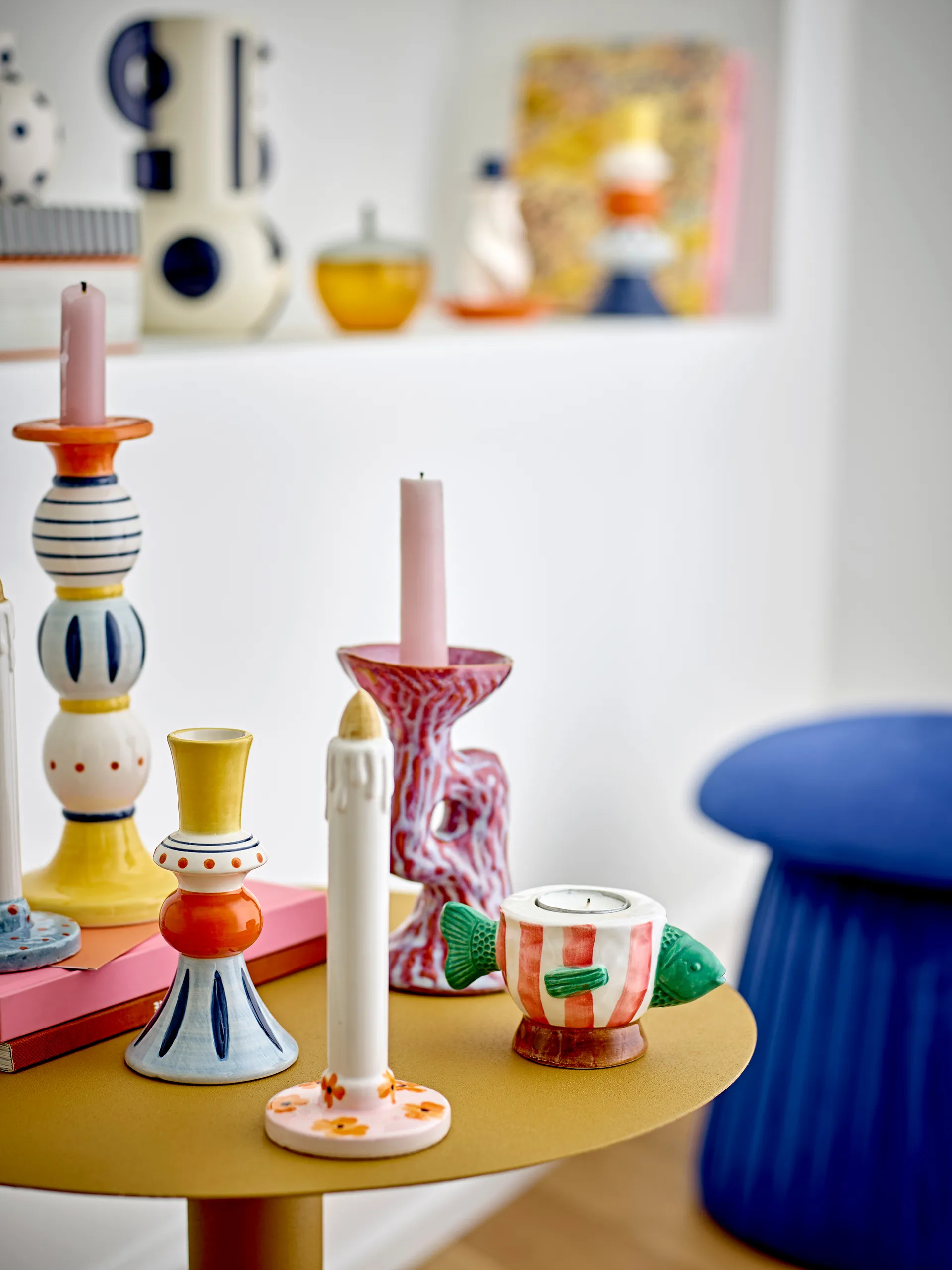 Candelabro Ivalie, Rosa Bloomingville