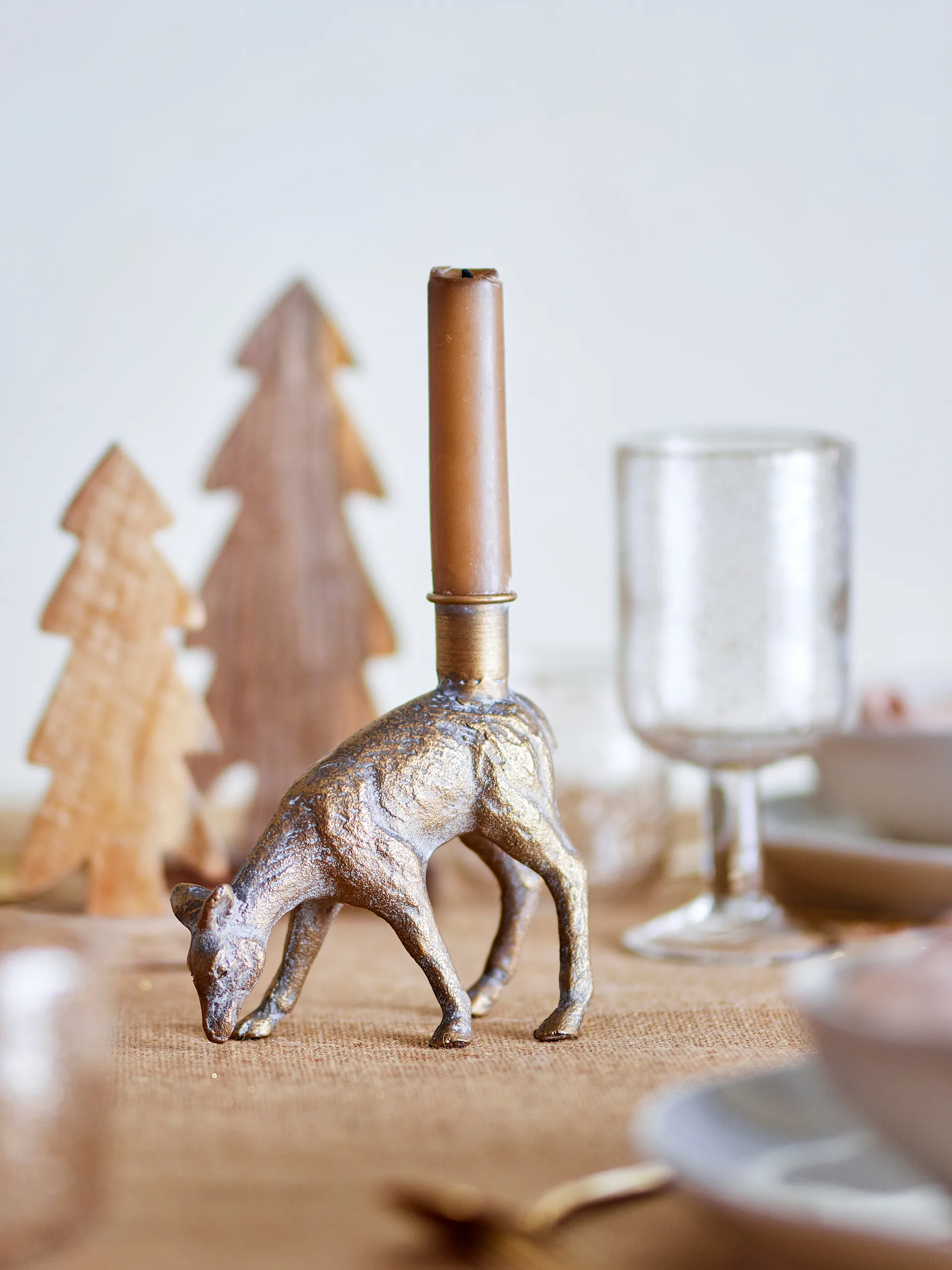 Candelabro Souris 13,5 cm, Ottone Bloomingville