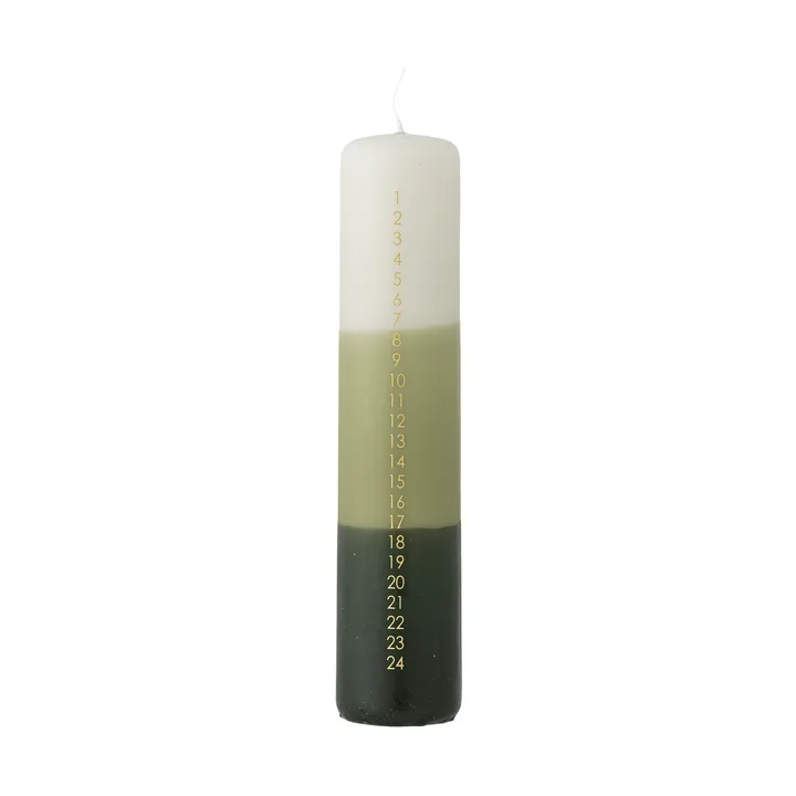 Candele Dip Dye per Avvento - Verde, 25 cm - Bloomingville