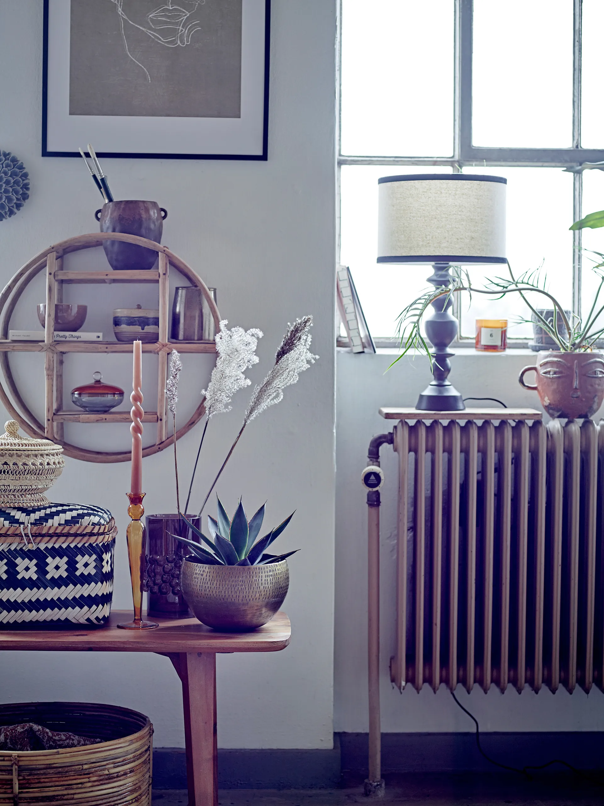 Candeliere Dara 27 cm, Giallo Bloomingville