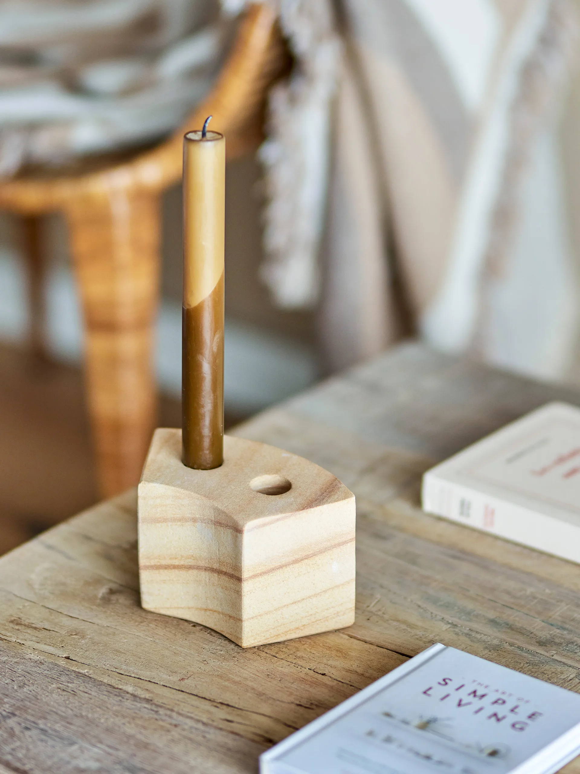 Candeliere Florida 14,5x8x7,5 cm, Natural sandstone Bloomingville