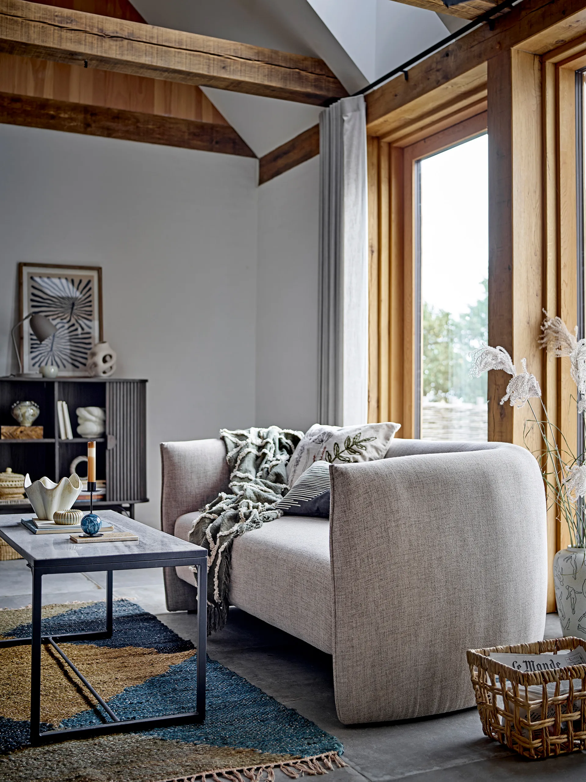 Candeliere Jayda Ø7x15 cm, Blue-iron Bloomingville