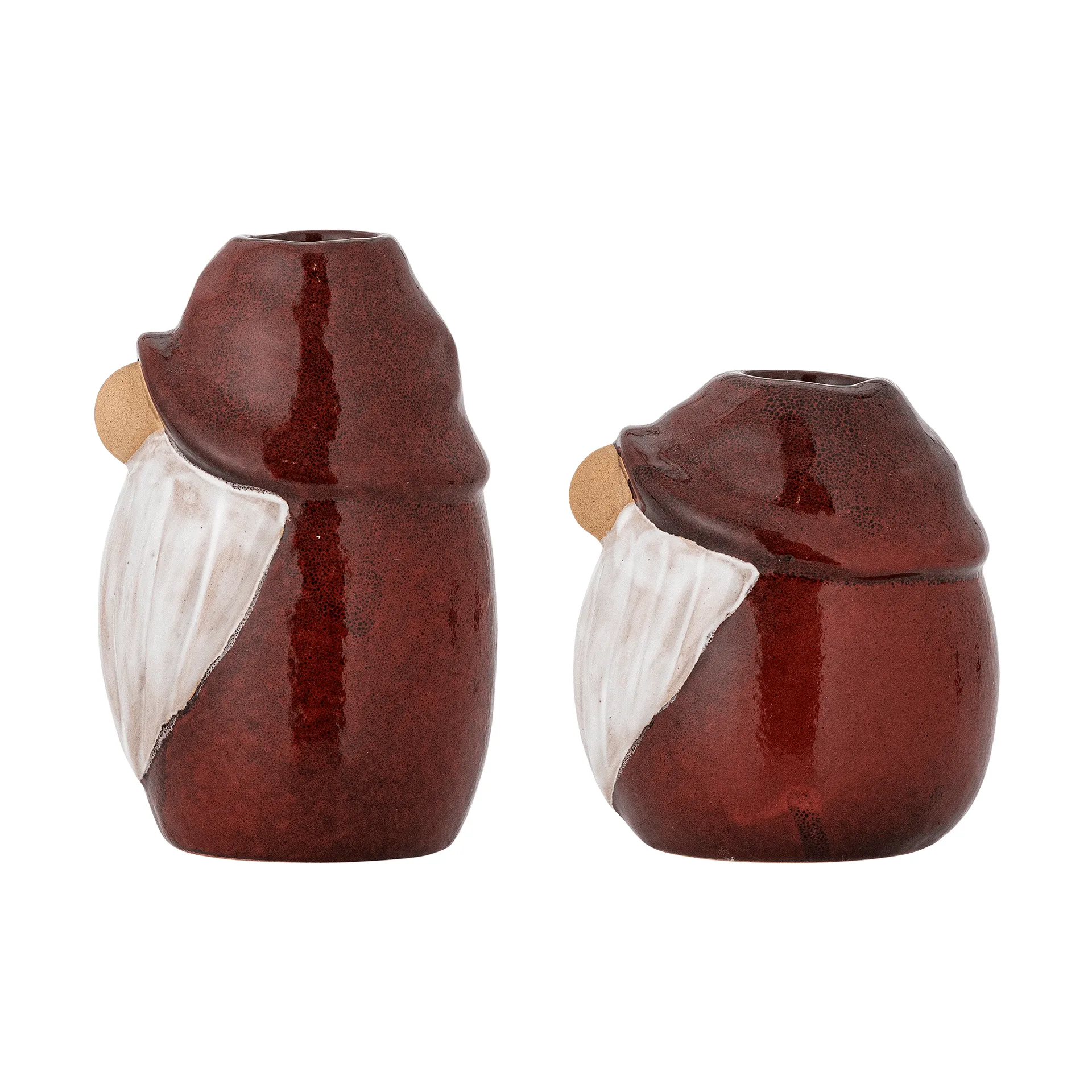 Candeliere Lyda, Rosso, 2 pezzi, Ø7 cm Bloomingville
