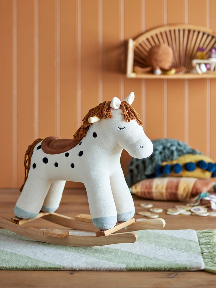 Cavallo a dondolo Merlen, Bianco Bloomingville