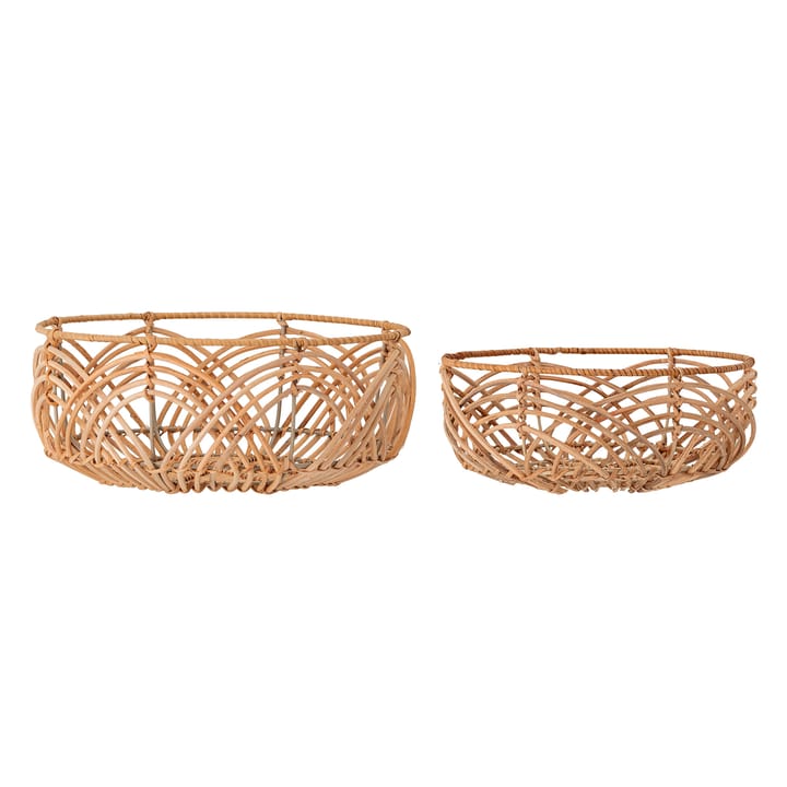 Cestino per pane in rattan Bloomingville confezione da 2 - naturale - Bloomingville