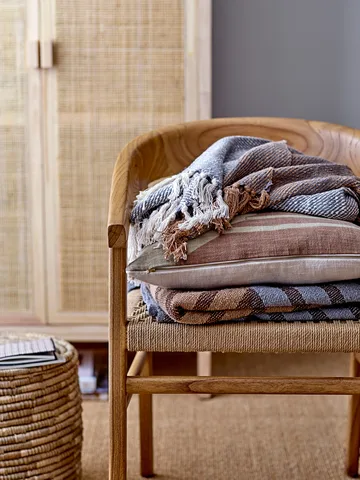 Cesto contenitore Lin con coperchio, 2 pezzi - Naturale - Bloomingville