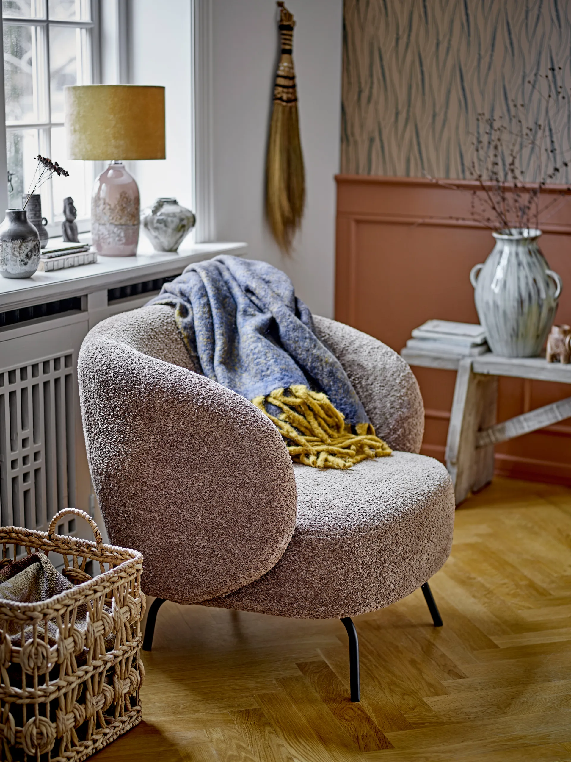 Cesto contenitore Marnie con manici, 2 pezzi, Water lily Bloomingville