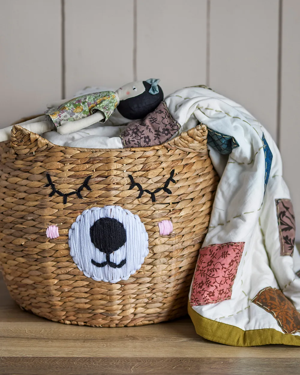 Cesto portaoggetti Eman Ø50x40 cm, Natura Bloomingville