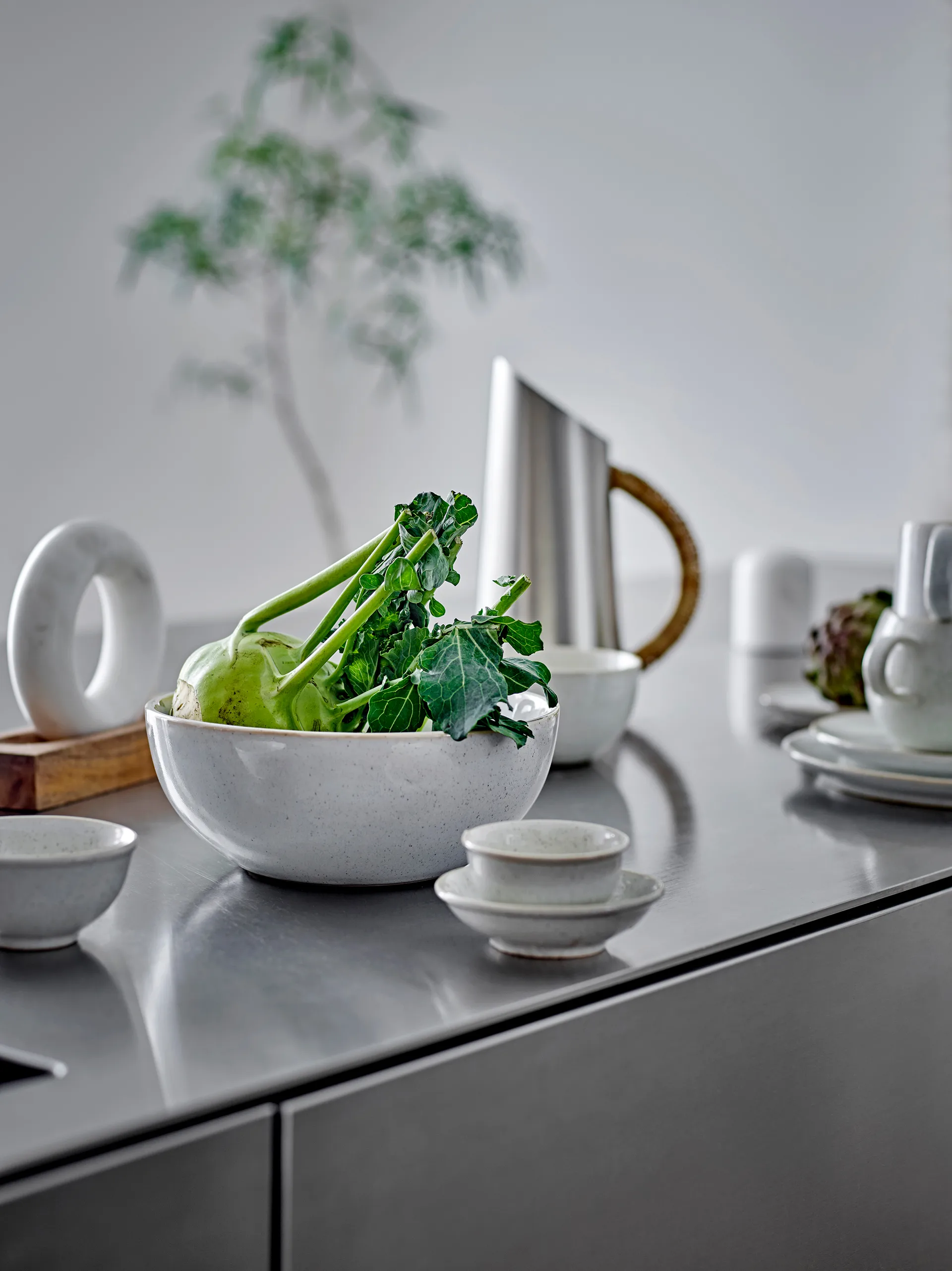 Ciotola Addison 1,825 L, Bianco Bloomingville