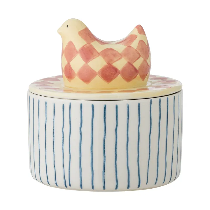 Ciotola Biona con coperchio Ø11 cm - Rosa - Bloomingville