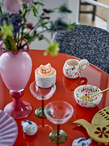 Ciotola Biona con coperchio Ø11 cm - Rosa - Bloomingville