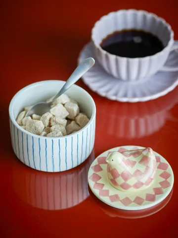 Ciotola Biona con coperchio Ø11 cm - Rosa - Bloomingville