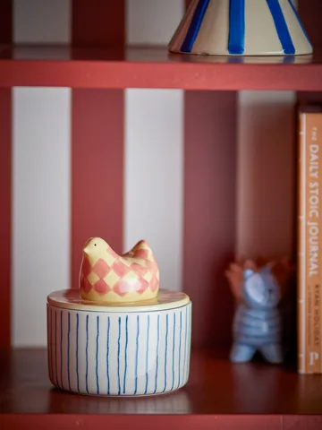 Ciotola Biona con coperchio Ø11 cm - Rosa - Bloomingville