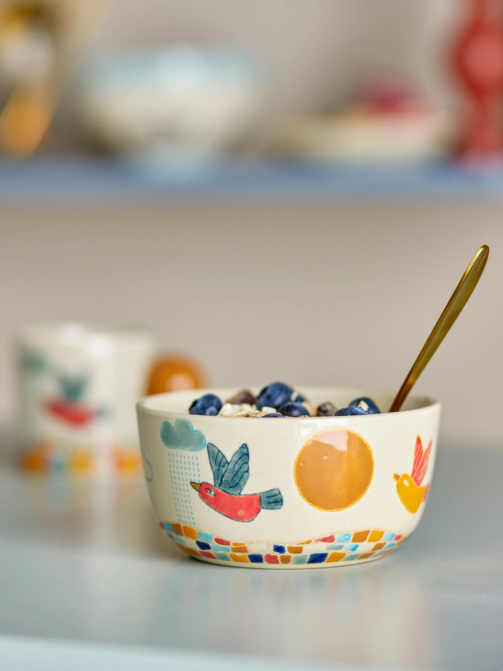 Ciotola Colorine Ø12 cm, Natur Bloomingville