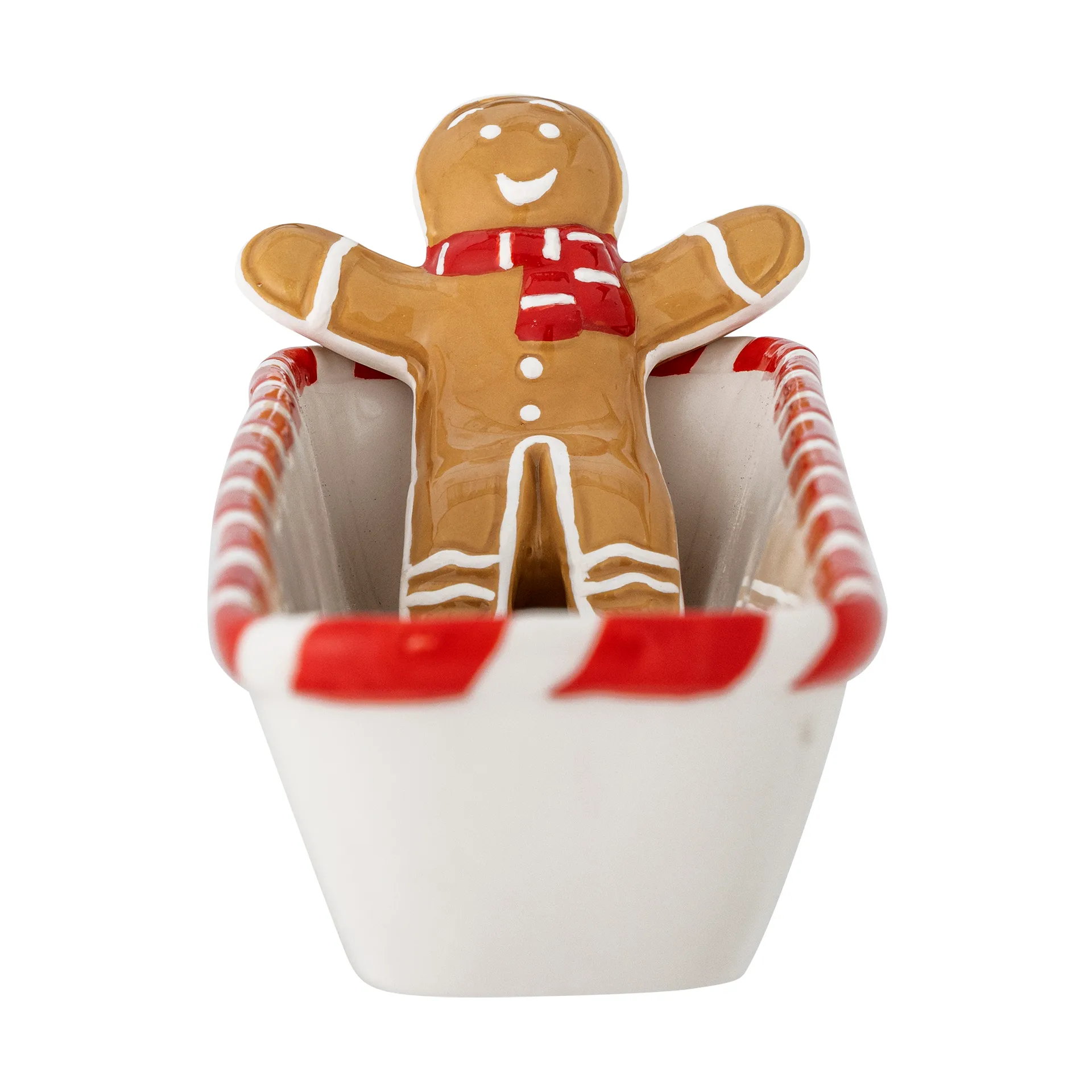 Ciotola da portata Ginnie 36,5x12,5 cm, Bianco-marrone Bloomingville