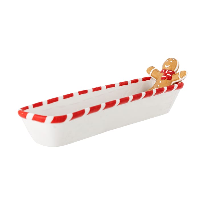 Ciotola da portata Ginnie 36,5x12,5 cm, Bianco-marrone Bloomingville
