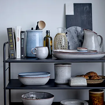 Ciotola da portata Sandrine 16,5x25,5 cm - blu - Bloomingville