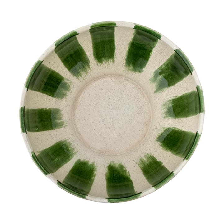Ciotola da portata Shakti Ø 26 cm - Verde, bianco - Bloomingville