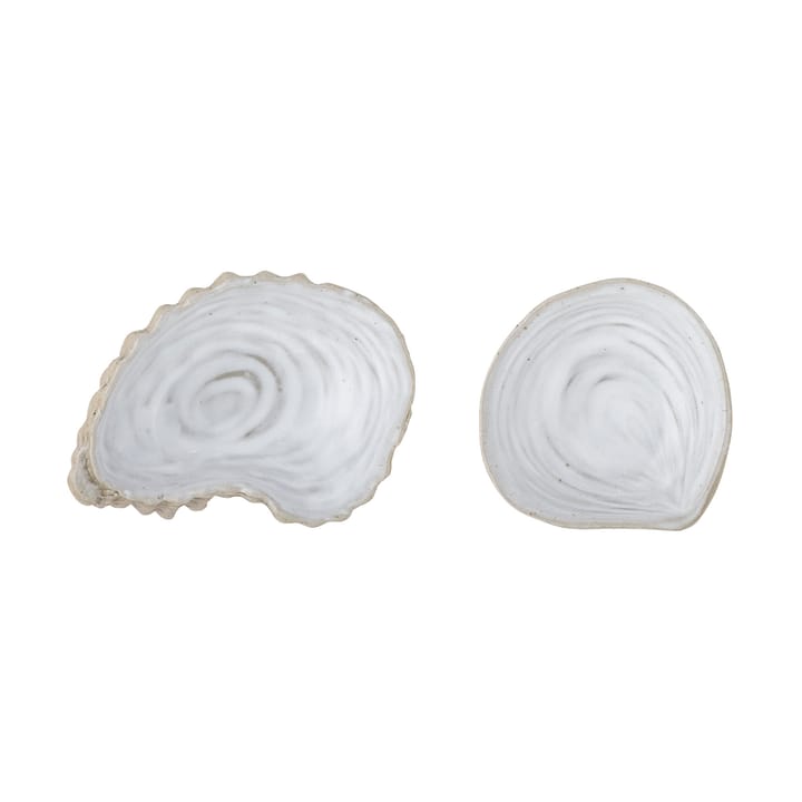 Ciotola decorativa Bakur conchiglia, 2 pezzi - Beige, grigio - Bloomingville