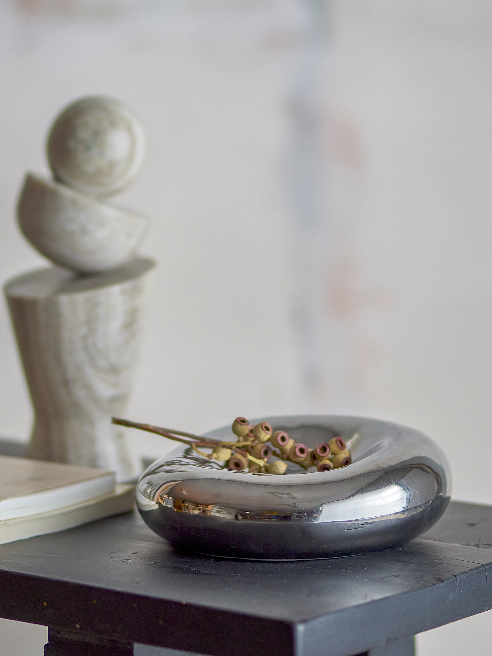 Ciotola decorativa Shine Ø18 cm, Argento Bloomingville