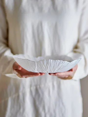 Ciotola in vetro Iani Ø26 cm - Bianco - Bloomingville