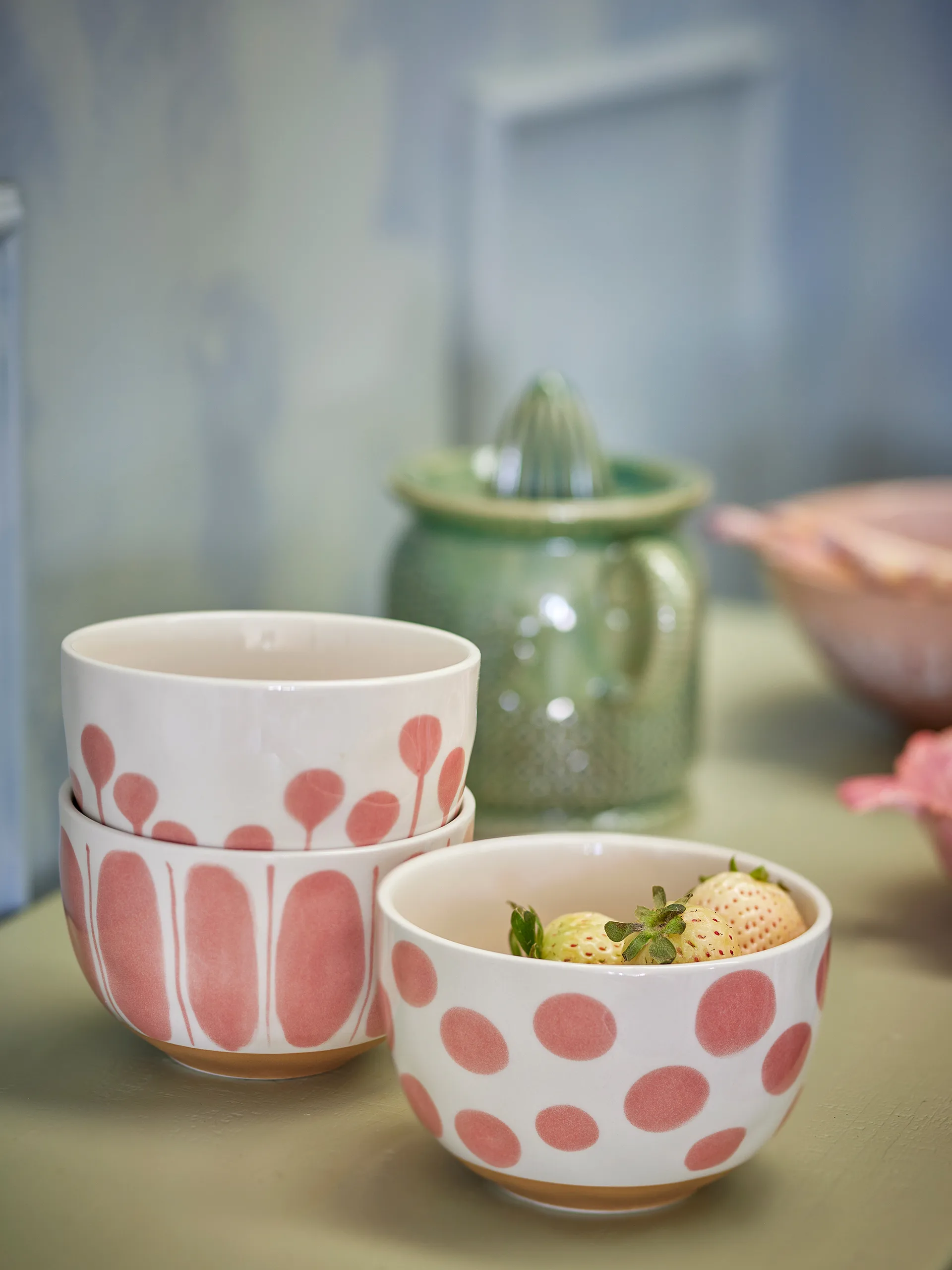 Ciotola Linora 58 cl 3-delar, Rosa Bloomingville