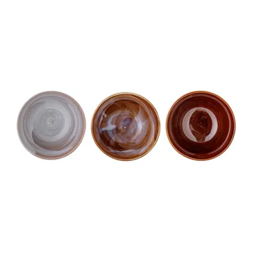 Ciotola Lotus Ø 13,5 cm 3 pezzi - Marrone - Bloomingville