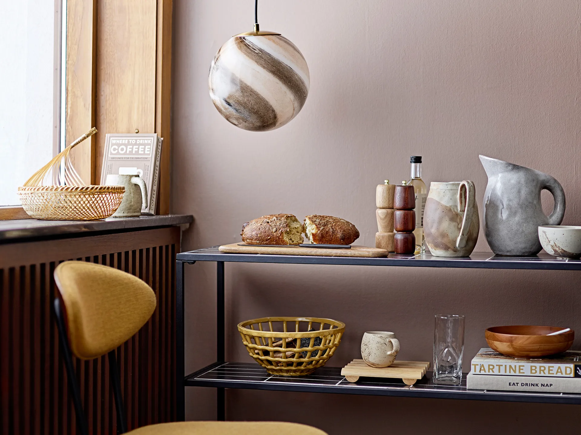 Ciotola Stacey Ø 14 cm, Marrone Bloomingville