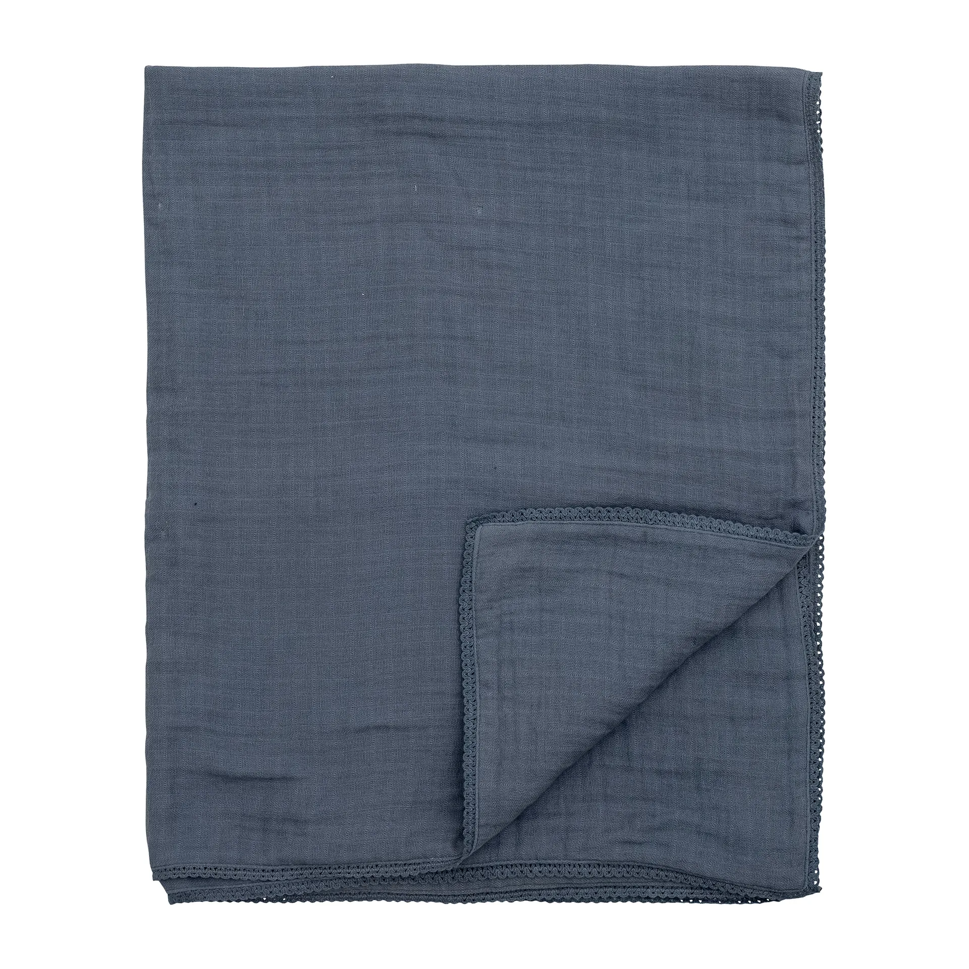 Coperta Bloomingville Muslin 80x100 cm, Blu Bloomingville