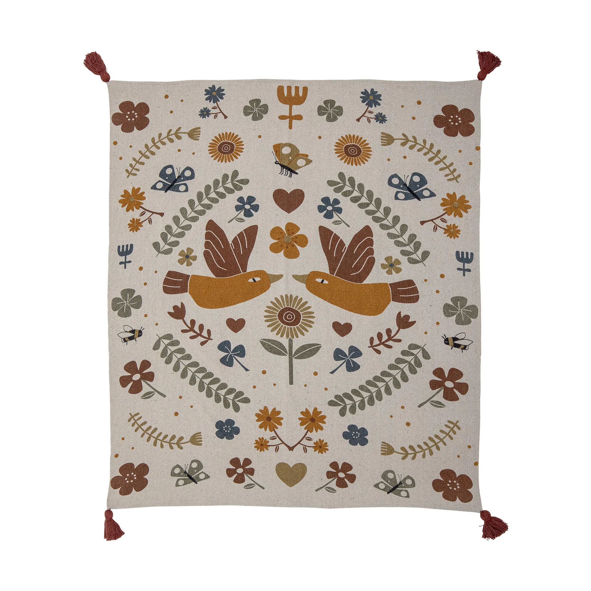 Coperta Bryn 130x160 cm, Marrone Bloomingville