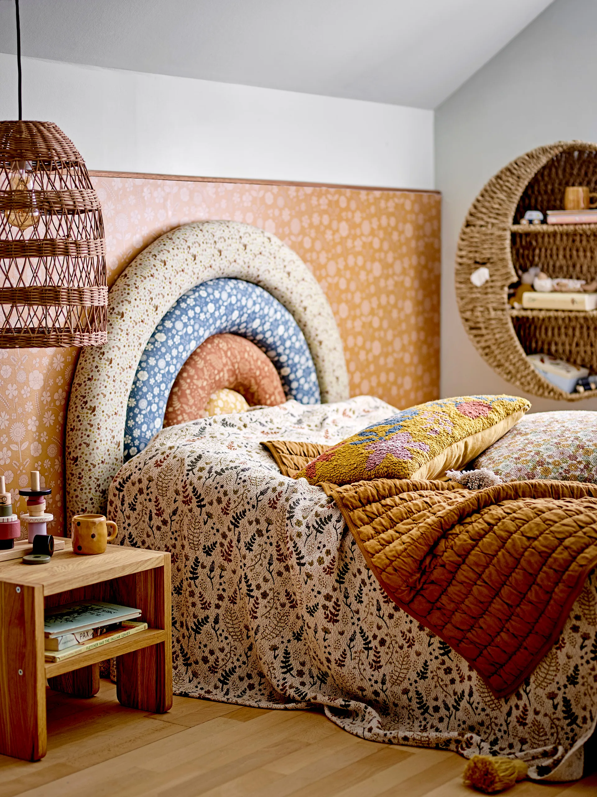 Coperta Filipa 130x160 cm, Giallo Bloomingville