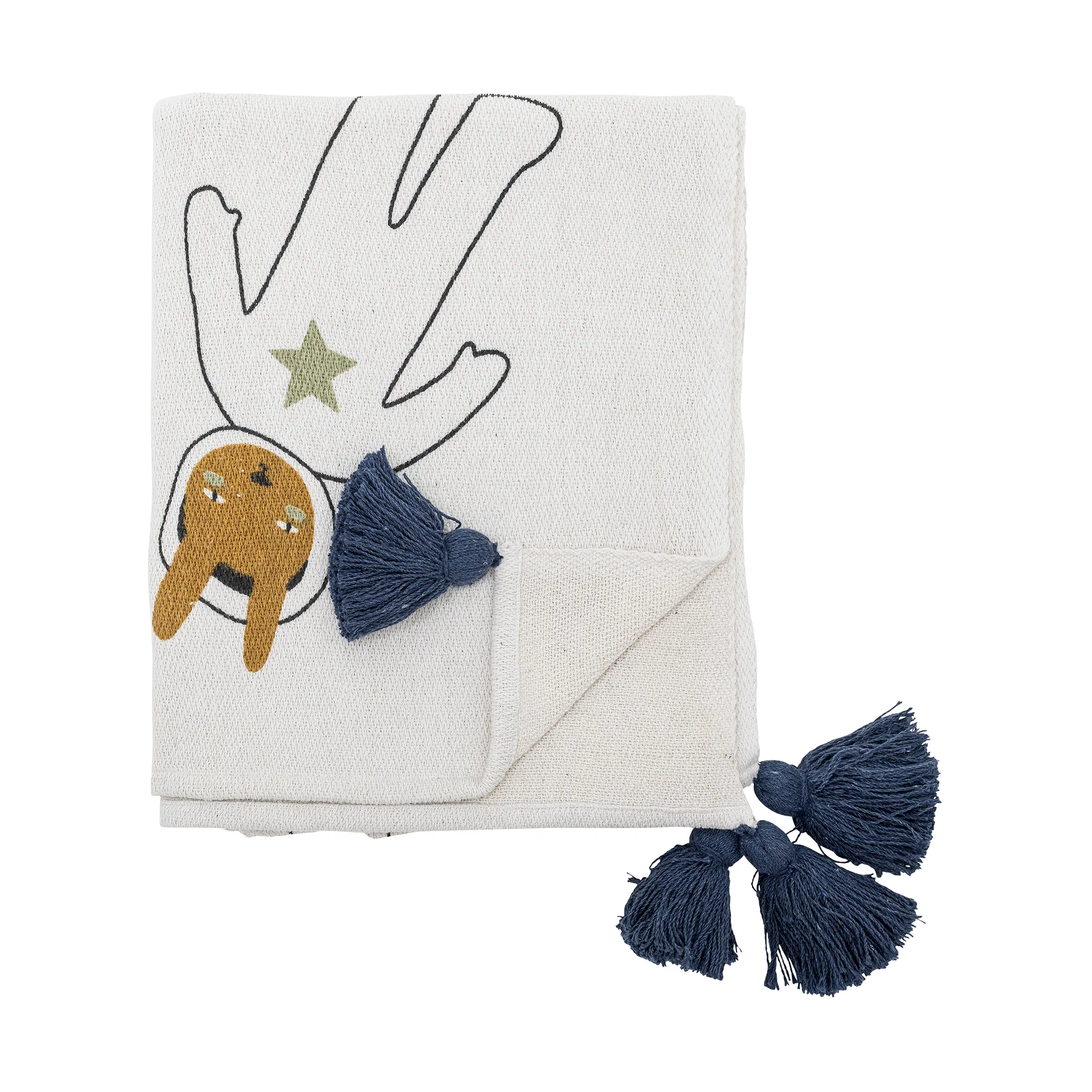 Coperta Space 130x160 cm, Bianco Bloomingville