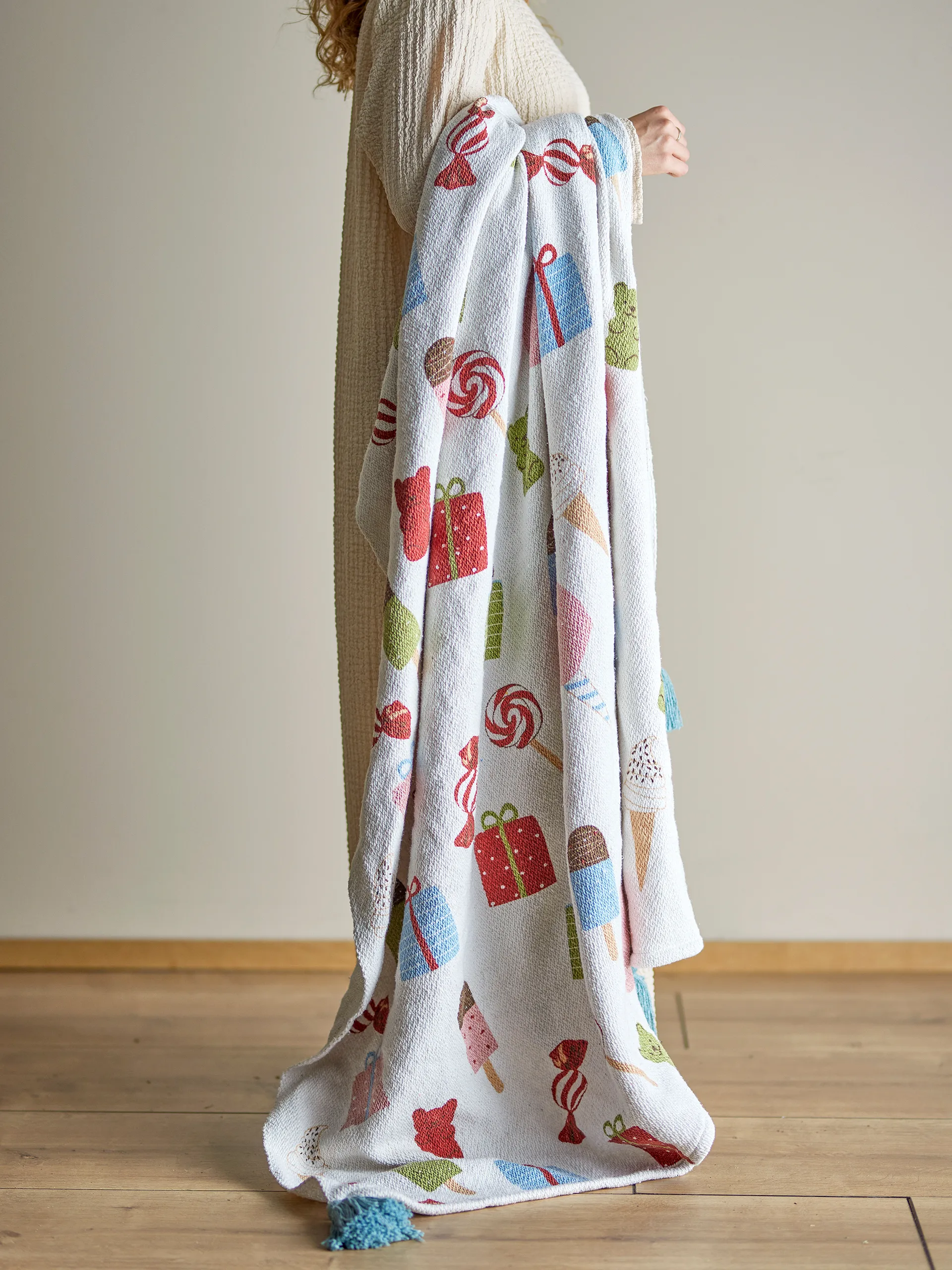 Coperta Sweets 130x160 cm, Natura Bloomingville