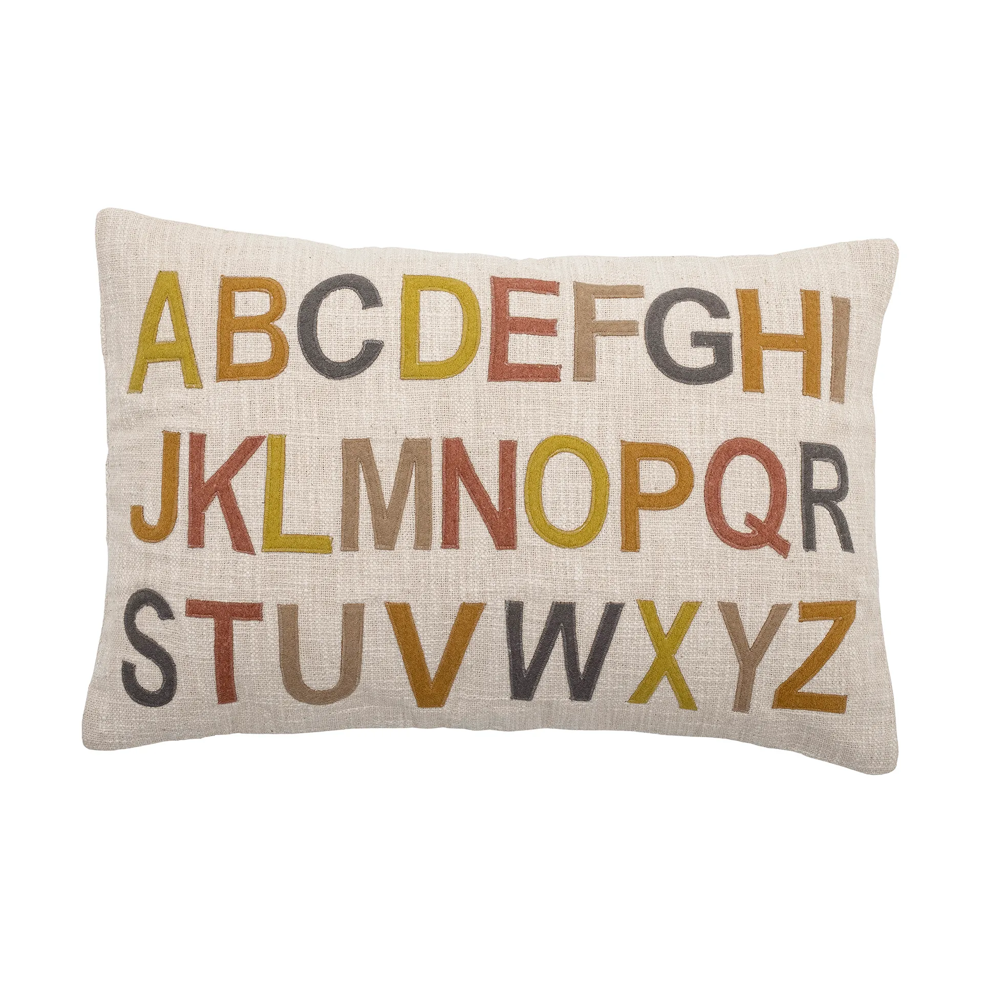 Cuscino alphabet Lexi 40x60 cm, Nature-multi Bloomingville