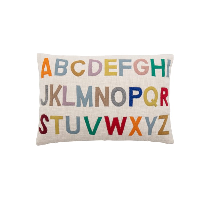 Cuscino alphabet Lexi 40x60 cm - White-multi - Bloomingville