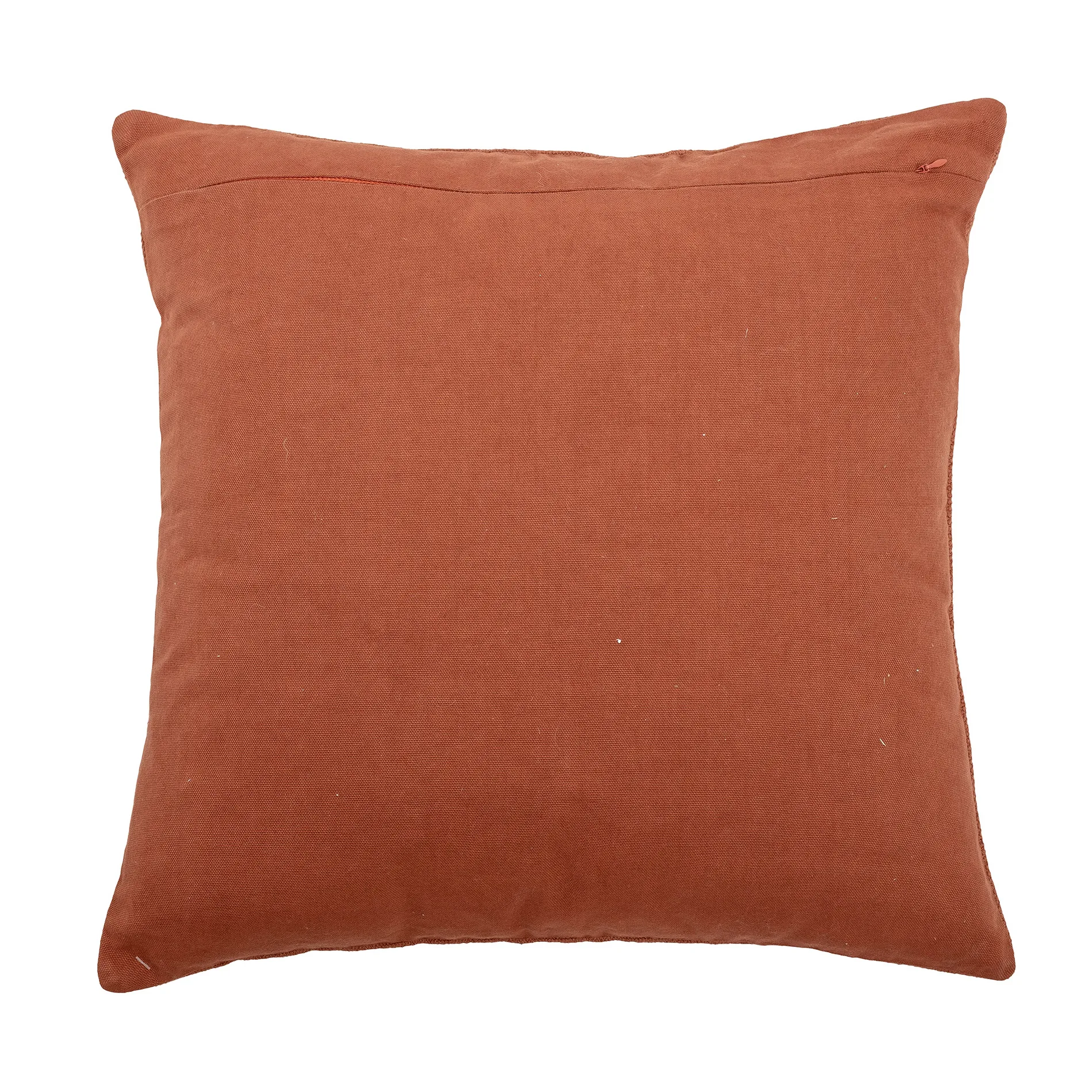 Cuscino Bloomingville con motivo intrecciato 45x45 cm, Rosso Bloomingville