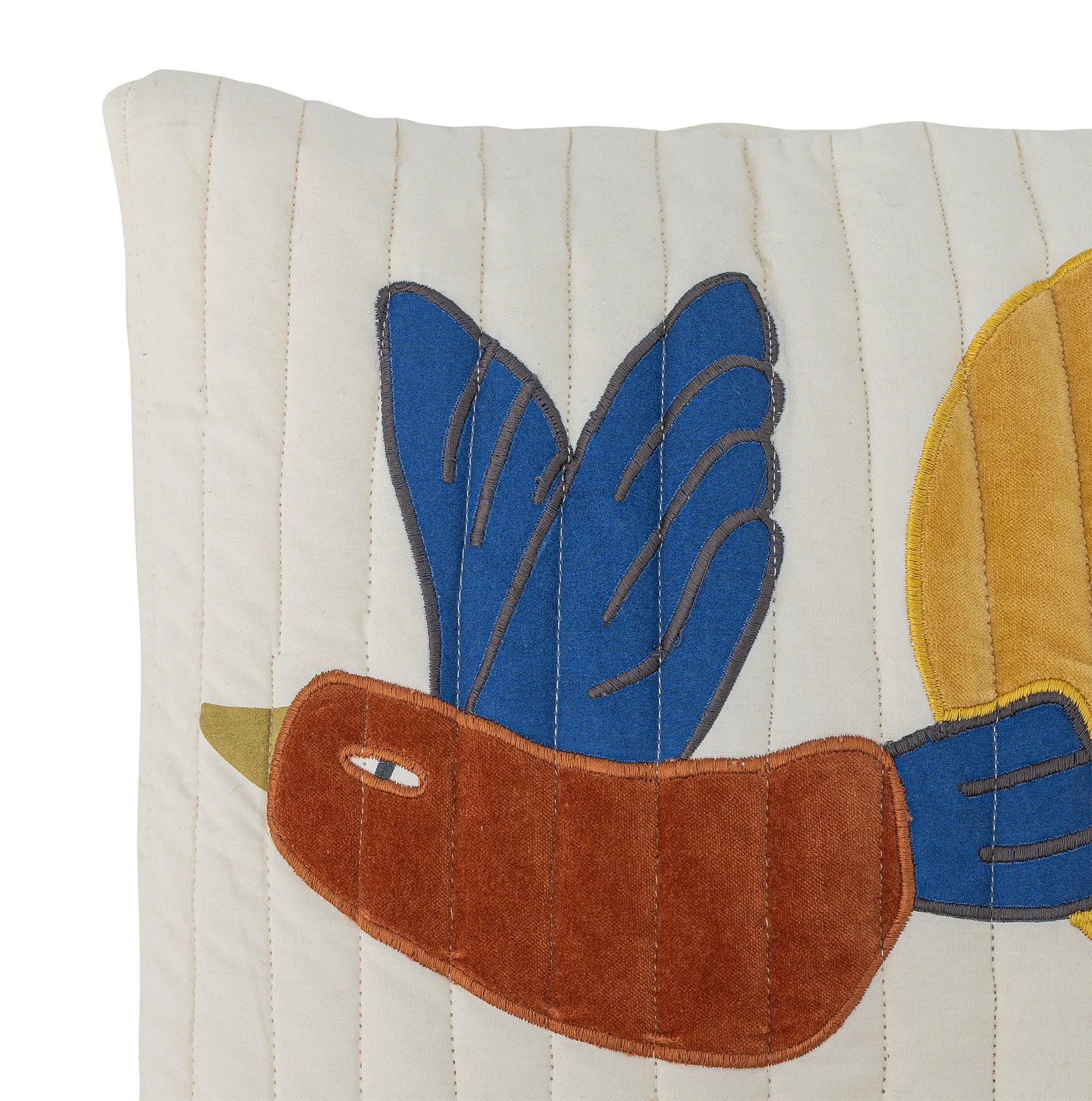 Cuscino Colorine cotone 45x45 cm, Natur Bloomingville