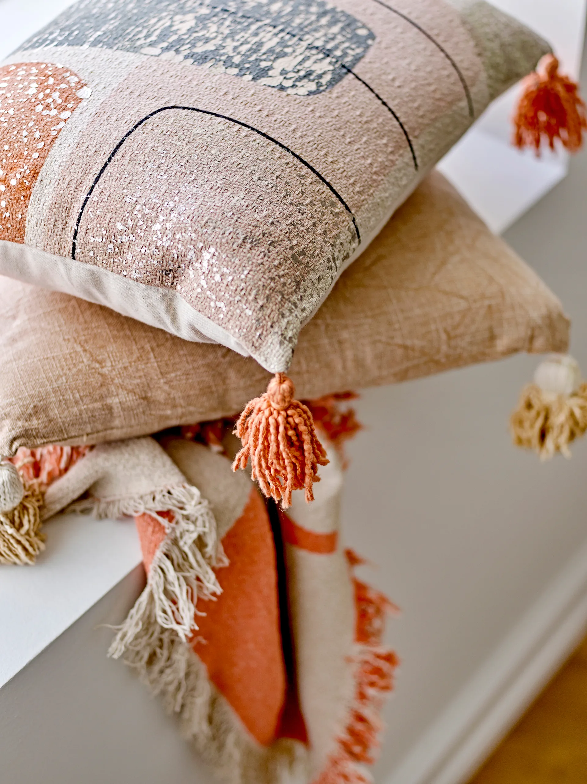 Cuscino Lanzo 35x50 cm, Arancio Bloomingville