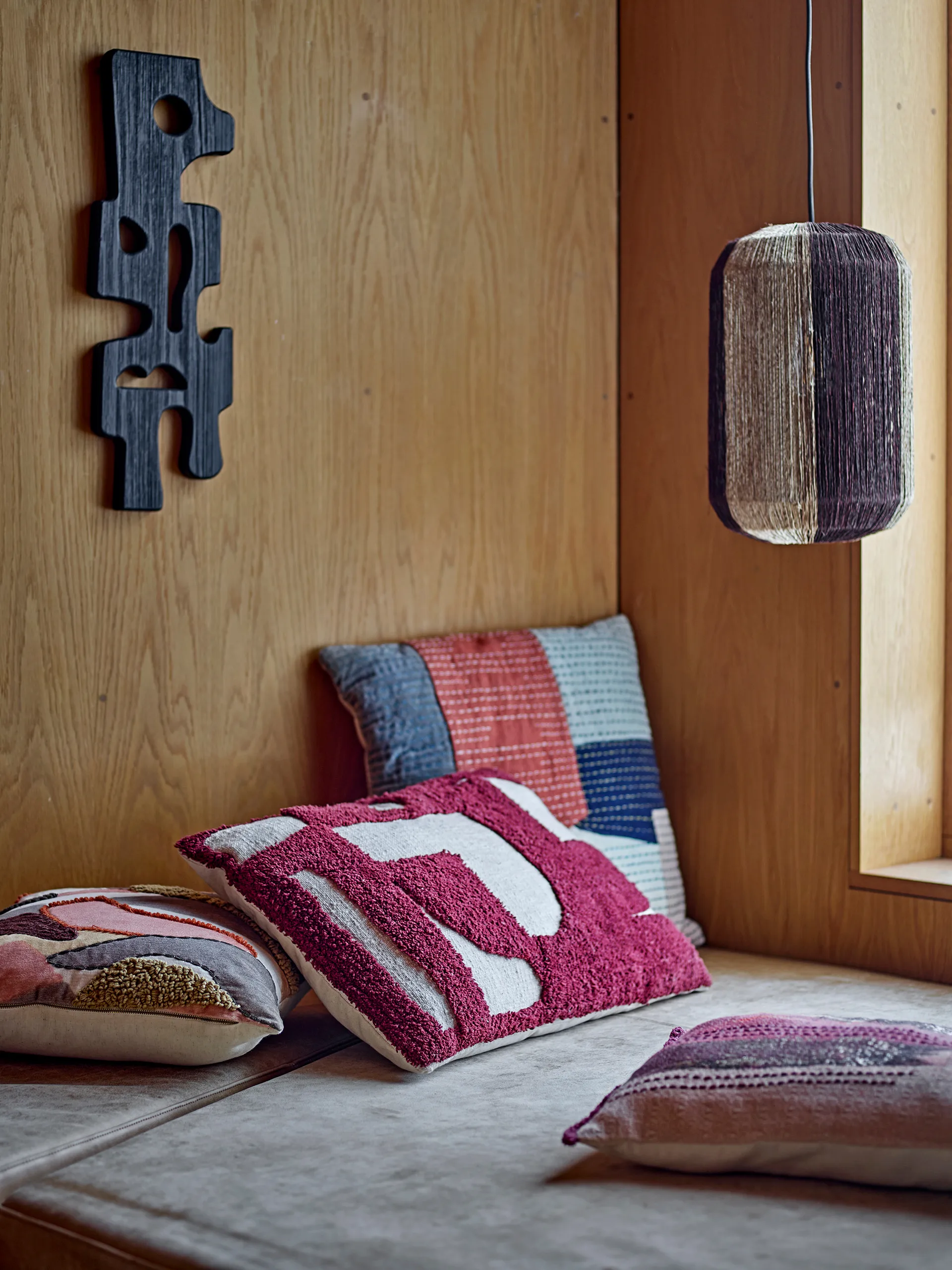 Cuscino Olica 60x40 cm, Rosso Bloomingville