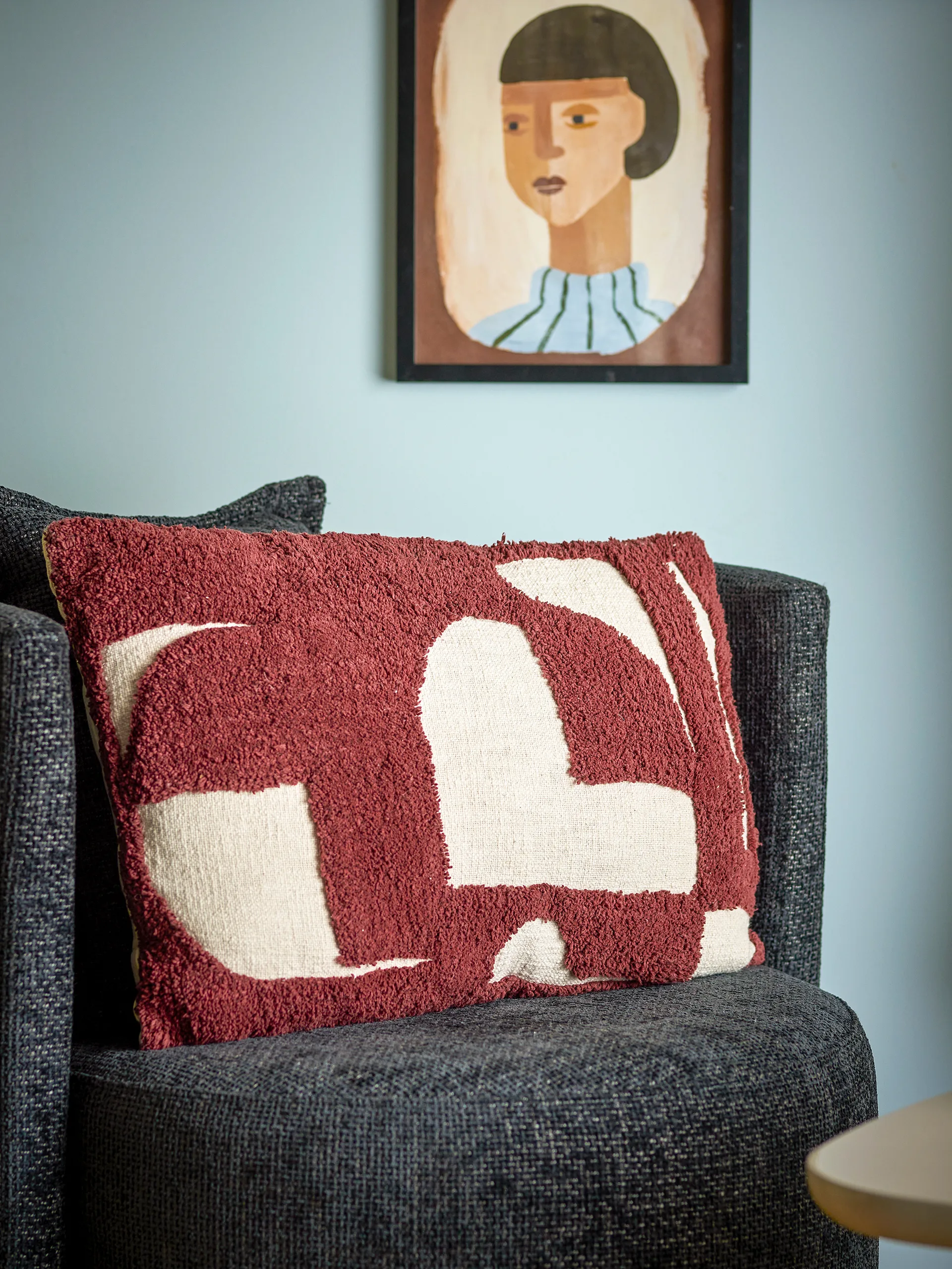 Cuscino Olica 60x40 cm, Rosso Bloomingville