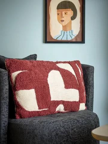 Cuscino Olica 60x40 cm - Rosso - Bloomingville