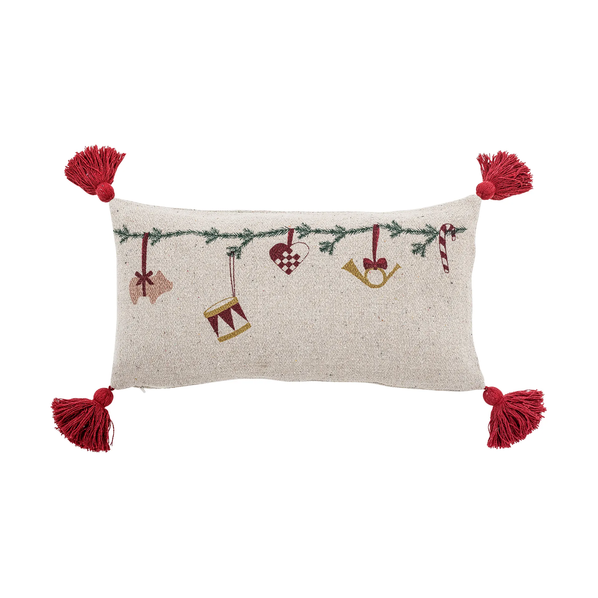 Cuscino Yule 30x60 cm, Bianco Bloomingville