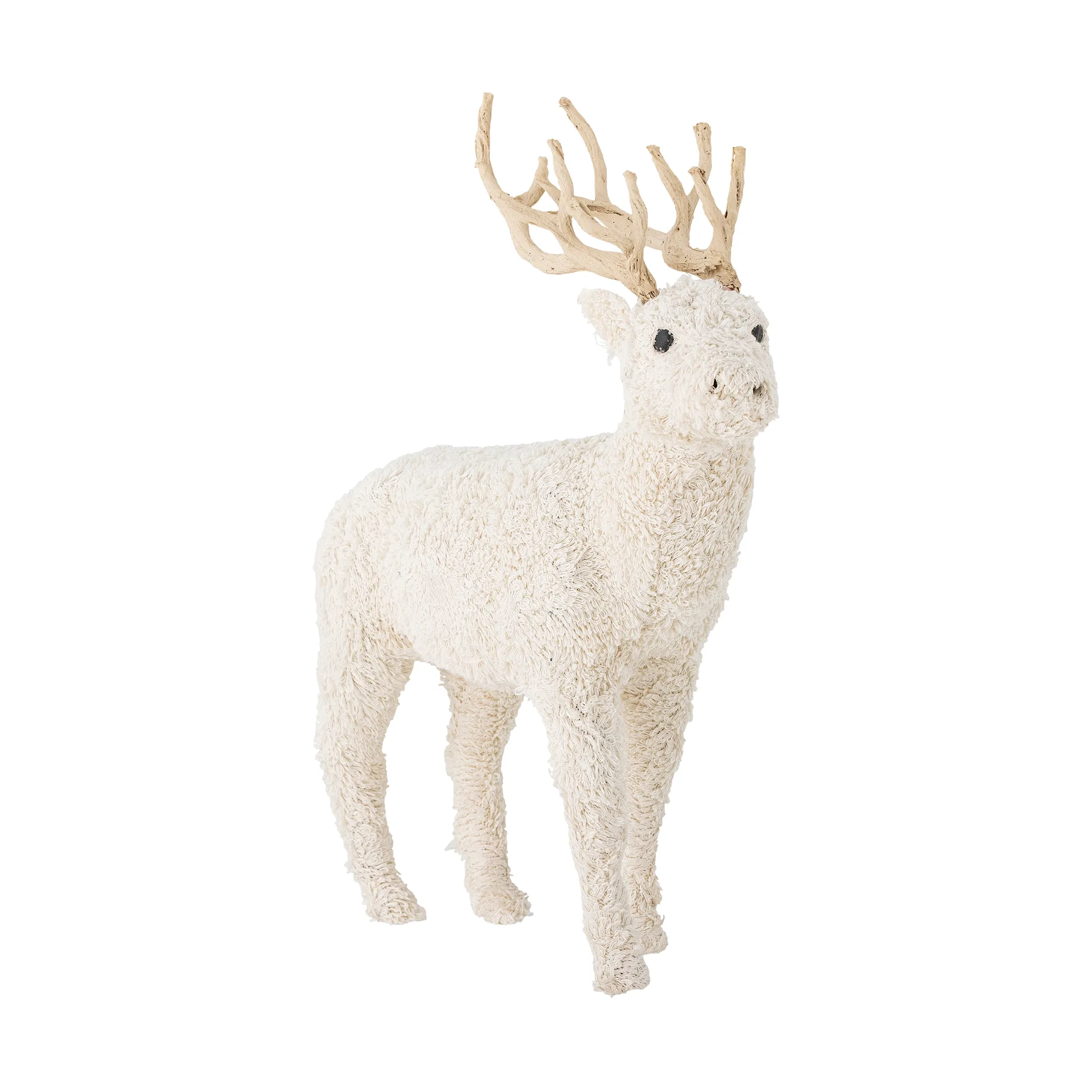 Decorazione cervo Elmo 20 cm, Bianco Bloomingville