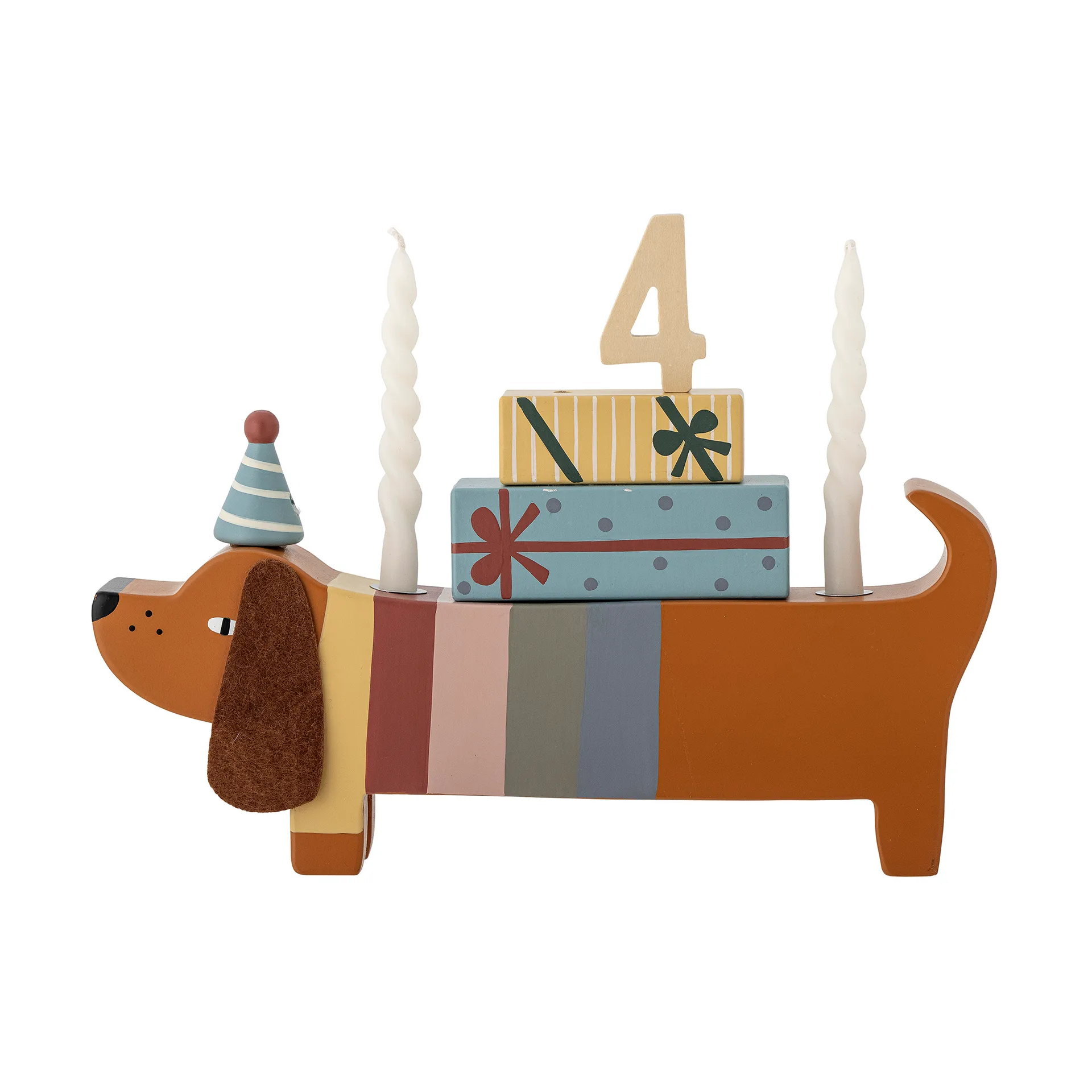 Decorazione Charlie Birthday 28 cm, Brown-multi Bloomingville